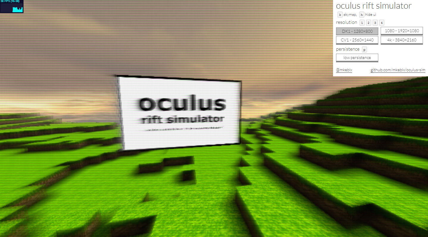 resolution of oculus rift