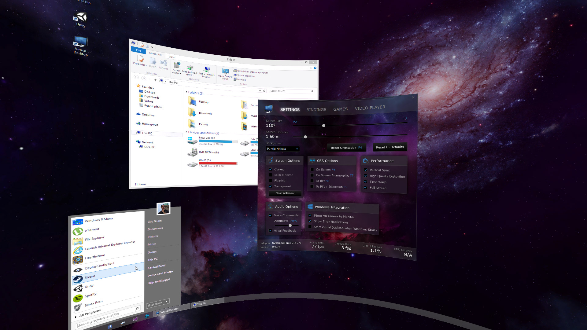 steam vr with virtual desktop