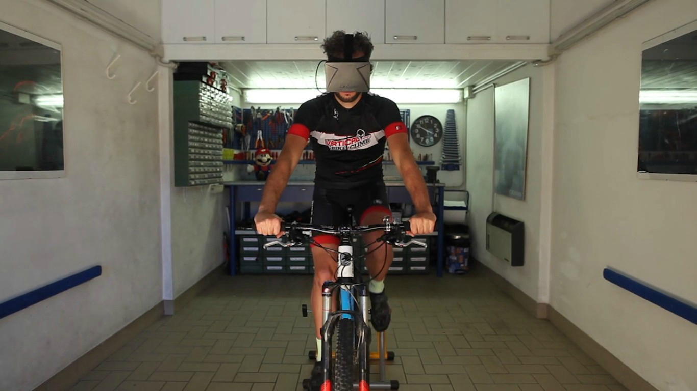 virtual reality bike trainer