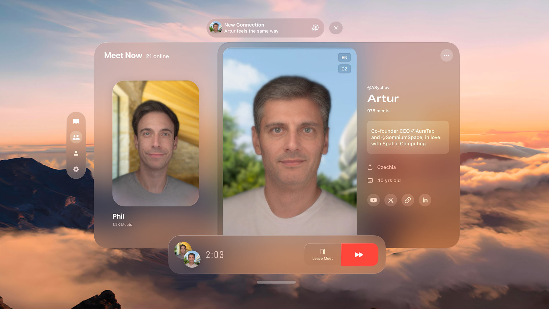 AuraTap Launches on Vision Pro, Leveraging Apple's Persona Avatars
