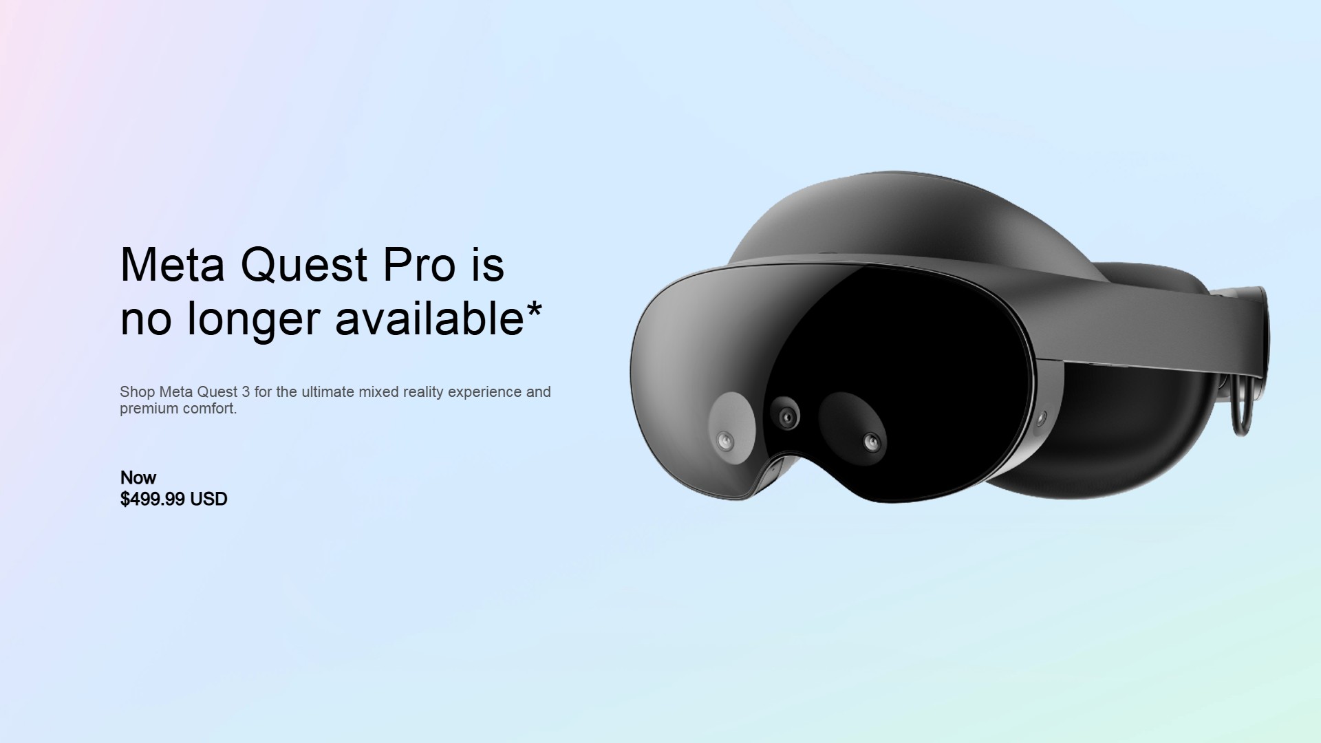 【HMD】 Quest Pro Meta Officially Discontinues Quest Pro, Its First (and most