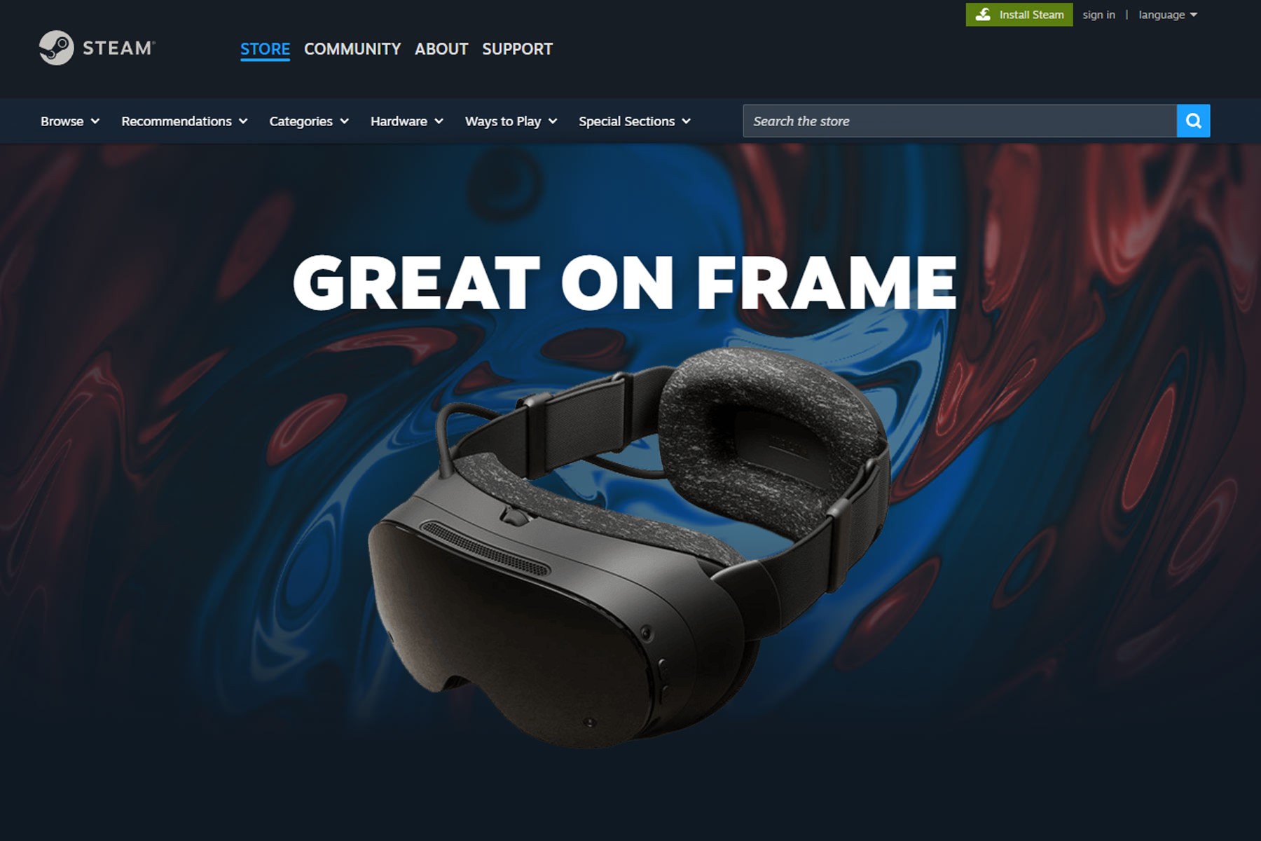 Una pagina web mostra oltre 50 giochi ottimizzati per Steam Frame, tra VR e flatscreen